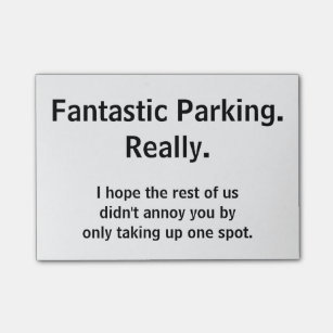 Lousy Parking Report-it Notes Zazzle graphic relating to Parking Notes Printable referred to as Lousy Parking Posting-it Notes Zazzle